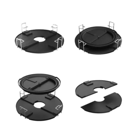 Barbecue PRO Large Graphite Complete - THE BASTARD grille