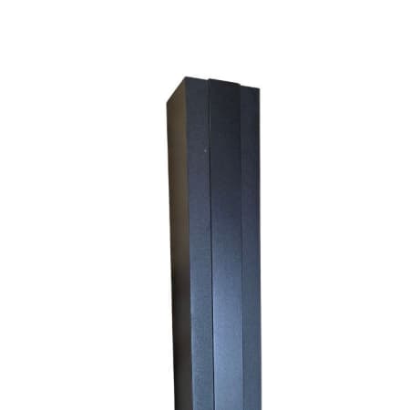 Poteau aluminium NOIR - Extr&eacute;mit&eacute; - Cl&ocirc;ture Palissade - 70 x 70 x 2700 mm - Rainure 30 mm