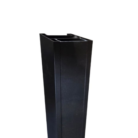 Poteau aluminium NOIR - Extr&eacute;mit&eacute; - Cl&ocirc;ture Palissade - 70 x 70 x 2700 mm - Rainure 49 mm