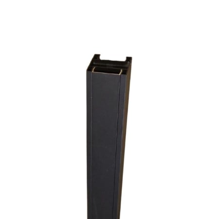 Poteau aluminium NOIR - Extr&eacute;mit&eacute; - Cl&ocirc;ture Palissade - 70 x 70 x 2700 mm - Rainure 49 mm - photo 2
