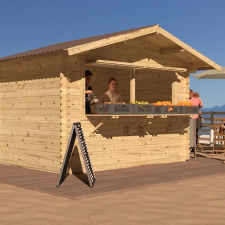 Kiosque de vente - 348x248x258 cm - 7.30 m² Kiosque de vente - 348x248x258 cm - 7.30 m²