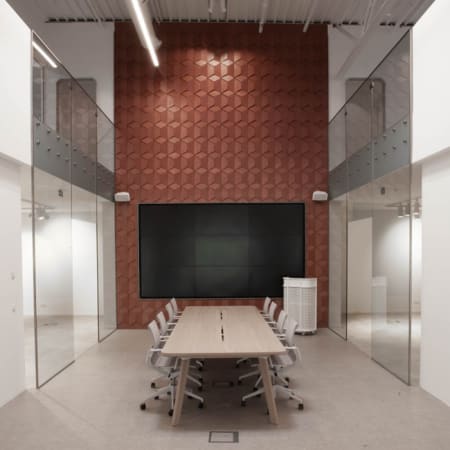 Panneau de revêtement mural 3D - W101 TRAPEZIUM - L.345 mm x l.150 mm x Ép.29 mm - ORAC image en situation 1