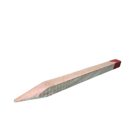 piquet de chantier peint rouge de longueur 50cm