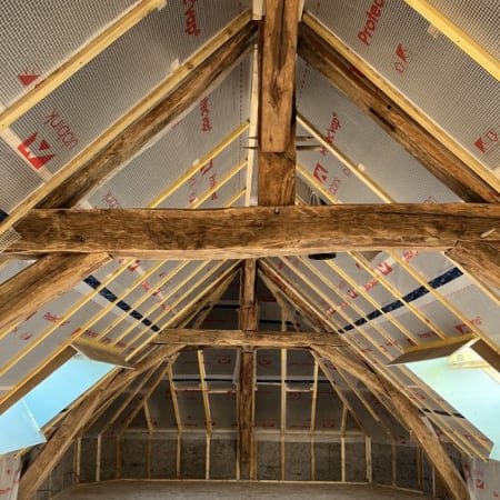 mise en place combles Membrane Protec' Vap - l,1,5 m / L,50 m - Ubbink