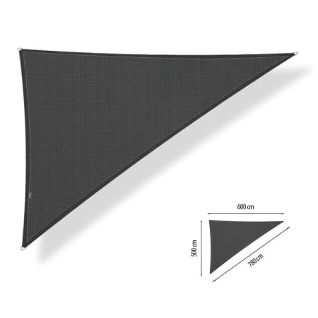 Voile d'ombrage perm&eacute;able - Triangle 90&deg; - 4 x 4 x 5,7 m - Shadow Comfort