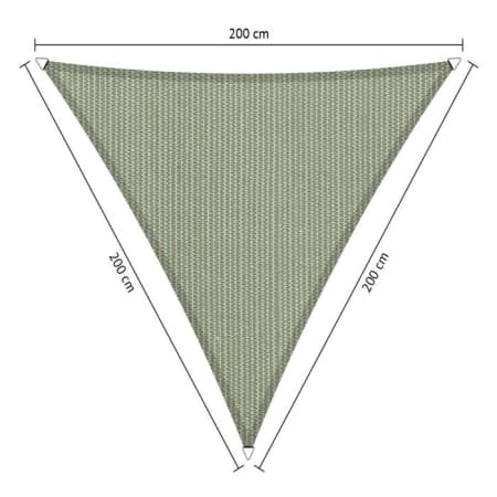 Voile d'ombrage perm&eacute;able - Triangle - 2 x 2 x 2 m - Shadow Comfort