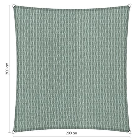Voile d'ombrage perm&eacute;able - Carr&eacute;e - 2 x 2 m - Shadow Comfort