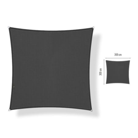 Voile d'ombrage perm&eacute;able - Carr&eacute;e - 3 x 3 m - Shadow Comfort