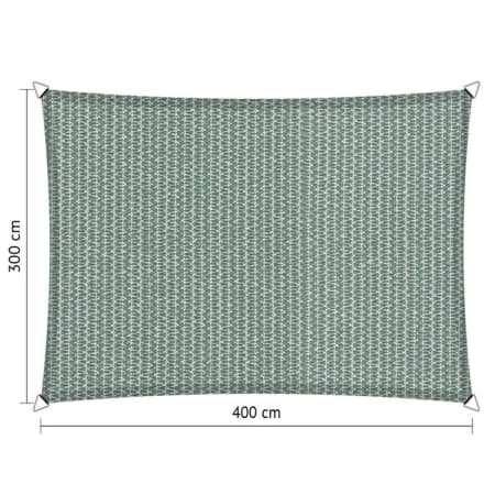 Voile d'ombrage perm&eacute;able - Rectangle - 3 x 4 m - Shadow Comfort