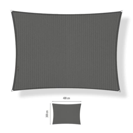 Voile d'ombrage perm&eacute;able - Rectangle - 3 x 4 m - Shadow Comfort