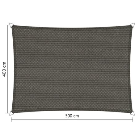 Voile d'ombrage perm&eacute;able - Rectangle - 4 x 5 m - Shadow Comfort