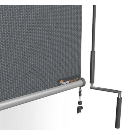 Store enrouleur vertical perm&eacute;able avec manivelle - l.1,48 x H.2,4 m - Shadow Comfort