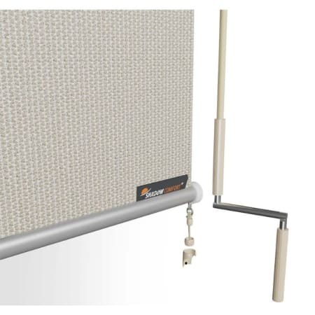 Store enrouleur vertical perm&eacute;able avec manivelle - l.1,48 x H.2,4 m - Shadow Comfort sahara sand