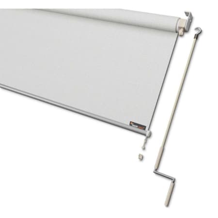 Store enrouleur vertical perm&eacute;able avec manivelle - l.2,48 x H.2,4 m - Shadow Comfort