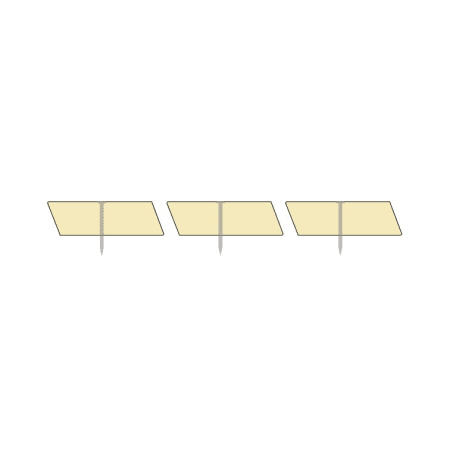 Clin bardage - Claire-voie Trap&egrave;ze - PADOUK - Ep.22 mm / l.66 mm / L.3,6 mprofil