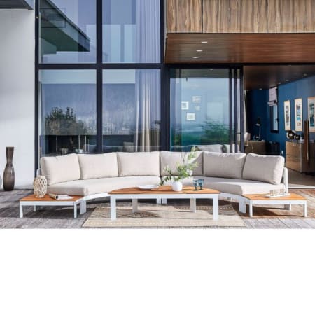 Salon bas de jardin (forme demi-lune) - Rhonda - 6 places