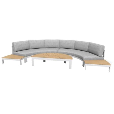 Salon bas de jardin (forme demi-lune) - Rhonda - 4 places