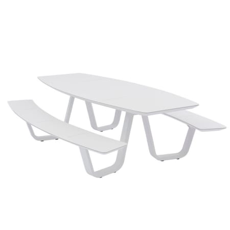 Table pique nique - Aluminium - 2.40 m x 1.80 m - Picnic Curv - 8 personnes