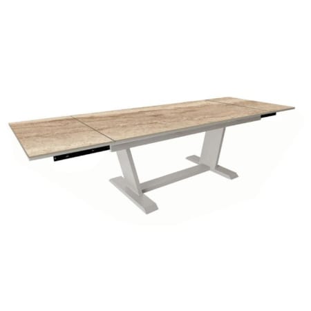 Table de jardin extensible aluminium - Amber - L.180/230/280 x l.100 cm - 8/12 personnes
