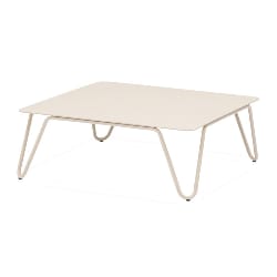 Table basse Inox/Alu - Riva - L.80 x l.80 x H.30 cm