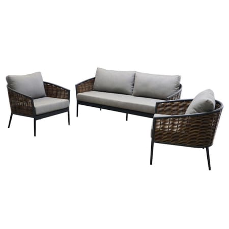 Salon bas de jardin (1 canap&eacute; 3 places + 2 fauteuils ) - Muse