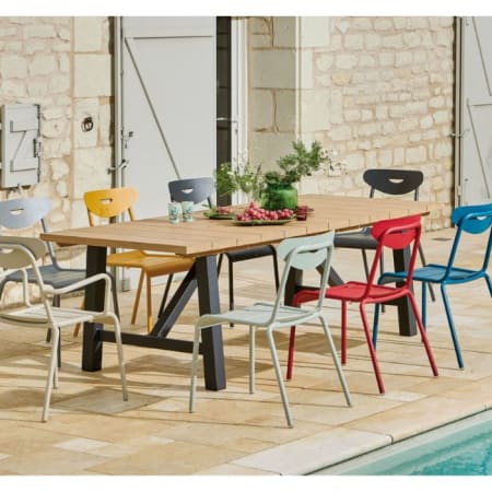 Chaise de jardin empilable aluminium - Smiley - toute la collection