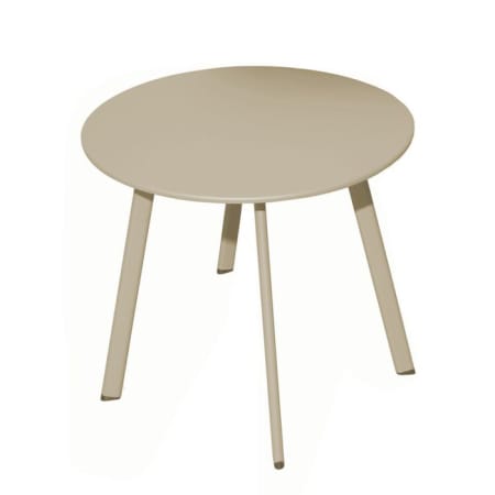 Table basse de jardin ronde acier &eacute;poxy - Massa&iuml; - &Oslash; 60 cm