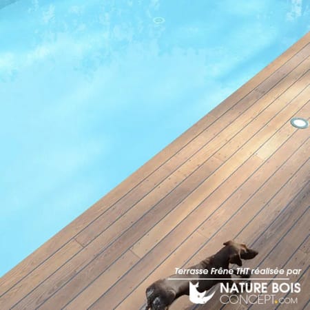 R&eacute;alisation terrasse contour piscine frene tht