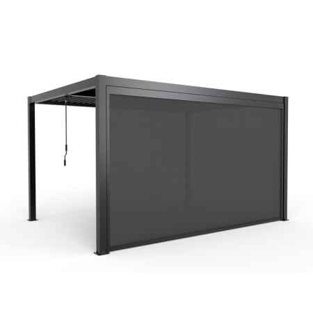 Store enrouleur vertical - manuel - l.3,7 x H.2,18 m - Ximax anthracite sur pergo
