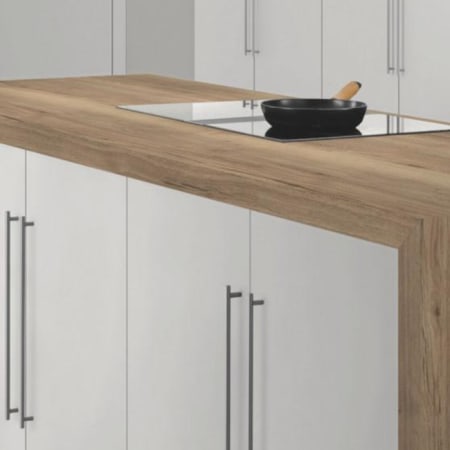 Panneau MDF W1100 PM/ST9 PerfectSense laqu&eacute; Blanc Alpin - L.2800 mm / l.2070 mm / Ep.19 mm image en situation