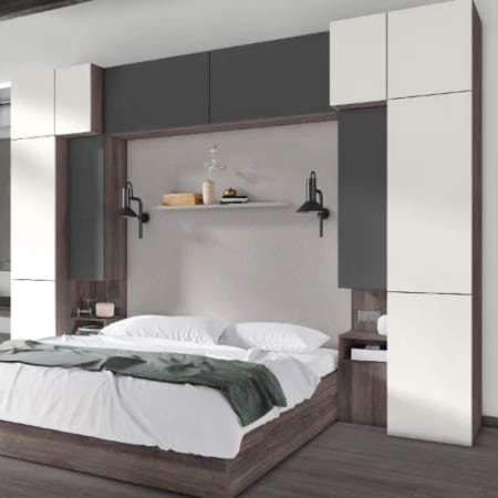 Panneau MDF U708 PM/ST9 PerfectSense laqu&eacute; Gris Clair - L.2800 mm / l.2070 mm / Ep.19 mm image en situation