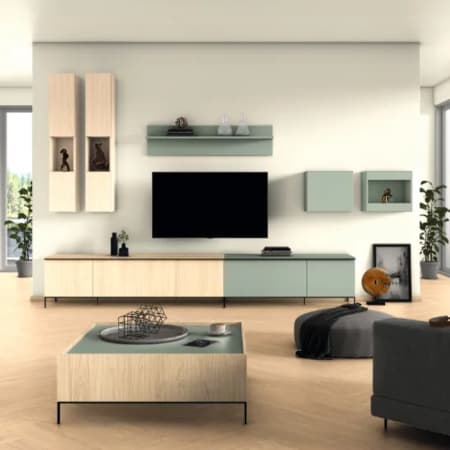 Panneau MDF U604 PM/ST9 PerfectSense laqu&eacute; Vert Eucalyptus - L.2800 mm / l.2070 mm / Ep.19 mm image en situation