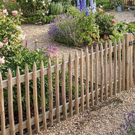 Cloture / Balustrade Bois en Acacia  - H.1 m x L.2 m pour un potager