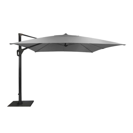 Parasol d&eacute;port&eacute; Elios - 3x3m - Gris chin&eacute; clair