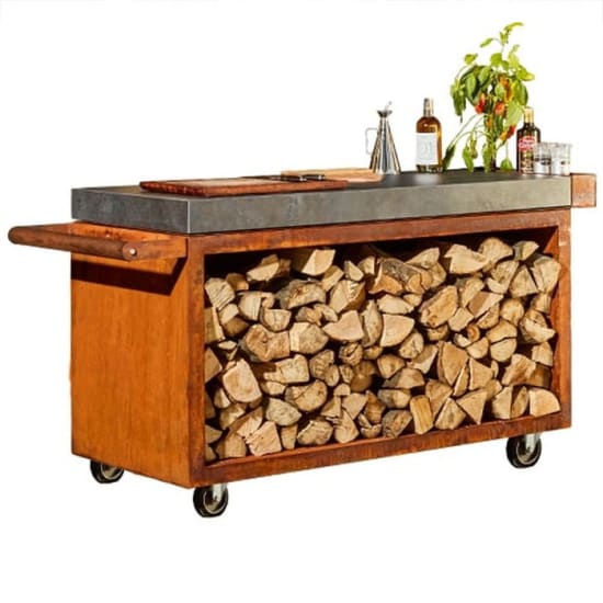 Table Acier Corten Pro 135 - C&eacute;ramique - OFYR