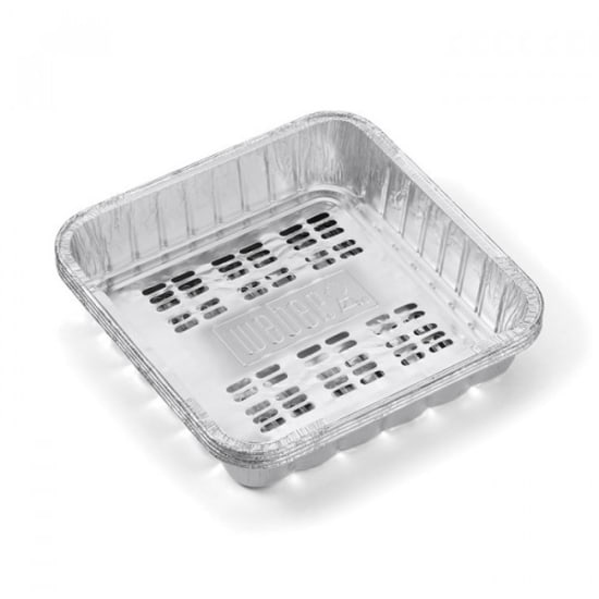 Lot de 4 grandes barquettes en Aluminium Weber