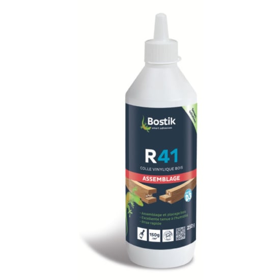 Colle Vinylique Bois - R41 - BOSTIK - Biberon 250 g