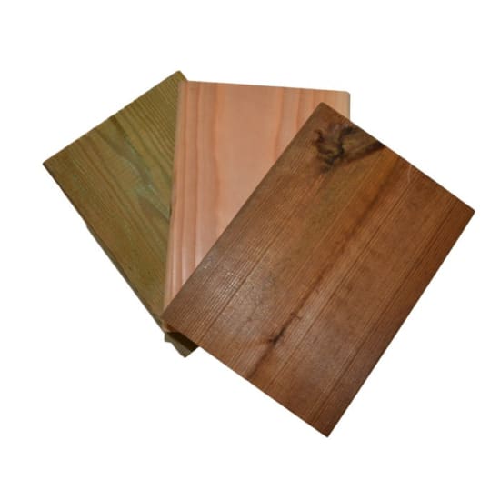 Kit &Eacute;chantillon de Terrasse R&eacute;sineux - PIN VERT/PIN BRUN/DOUGLAS - Largeur 14,5 cm