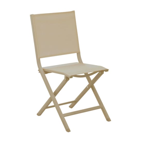 Chaise pliante Th&eacute;ma - Sand/Sand