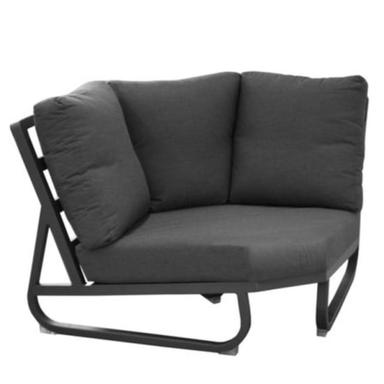 Module d'angle aluminium avec coussins - Antonino - Graphite / Gris