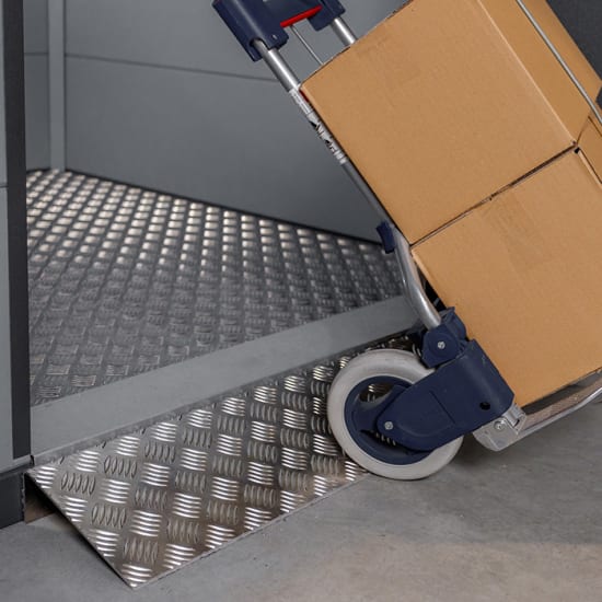 Rampe porte simple pour abri de jardin ELEGANTO