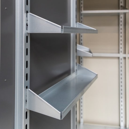 Lot de 2 &eacute;tag&egrave;res en acier pour armoire de jardin Giarmadio - Telluria -  M