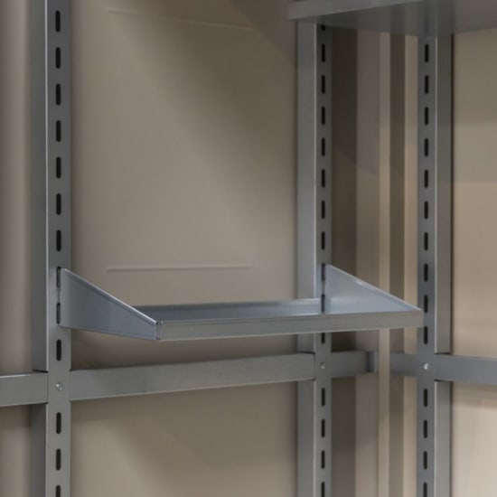 Lot de 2 étagères en acier pour armoire de jardin Giarmadio - Telluria - S