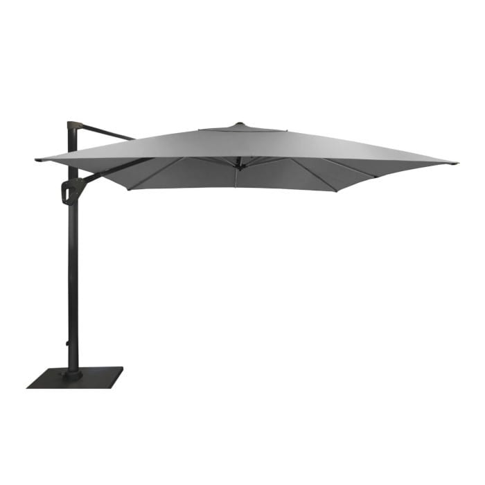 Parasol déporté Elios - 3x3m - Gris chiné clair Parasol déporté Elios - 3x3m - Gris chiné clair