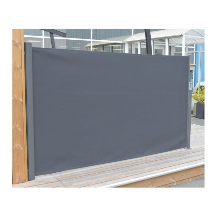 Brise-vue L.3 x H.1,6 m - Alu - Polyester - Gris Brise-vue L.3 x H.1,6 m - Alu - Polyester - Gris