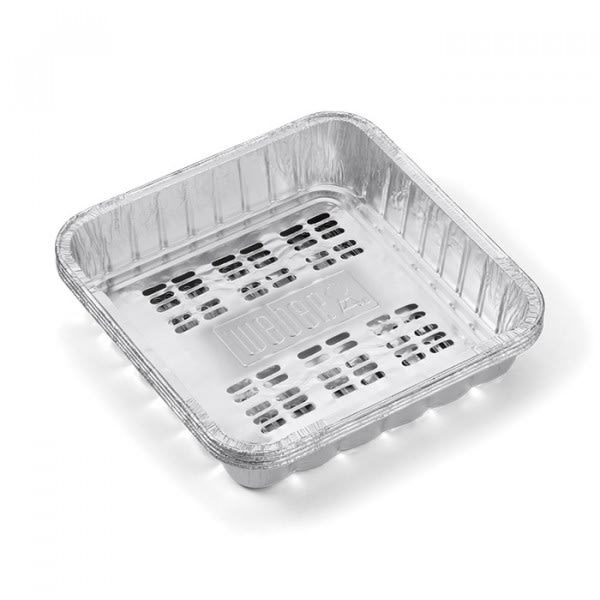 Lot de 4 grandes barquettes en Aluminium Weber Lot de 4 grandes barquettes en Aluminium Weber
