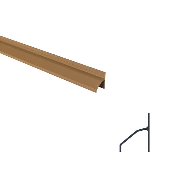 Profilé de Fin pour Bardage Composite - Silvadec - Ep.31 mm / l.124 mm / L.2,4 m Profilé de Fin pour Bardage Composite - Silvadec - Ep.31 mm / l.124 mm / L.2,4 m