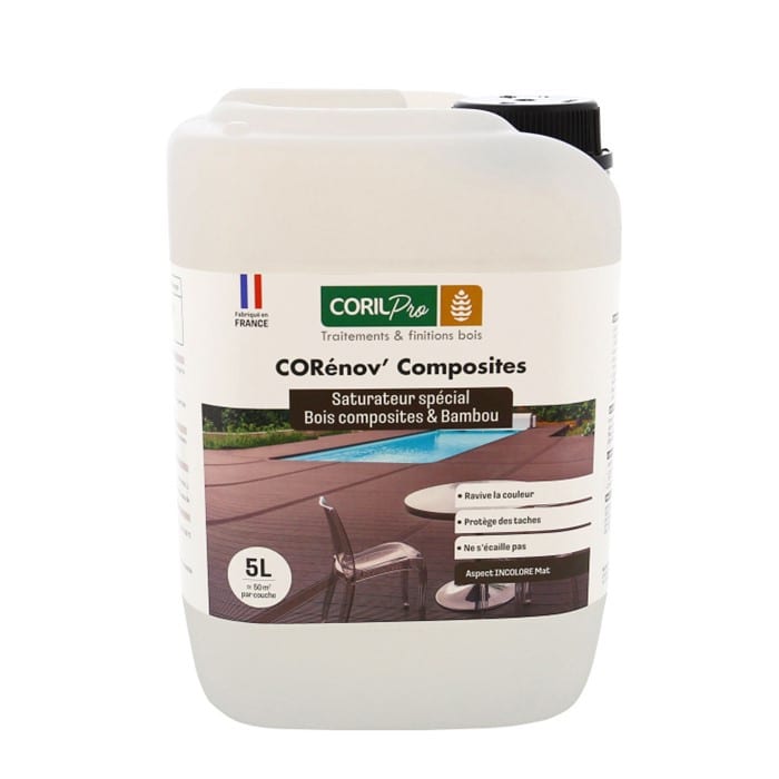 Saturateur Corénov' spécial Bois Composites et Bambou - CORIL PRO Saturateur Corénov' spécial Bois Composites et Bambou - CORIL PRO