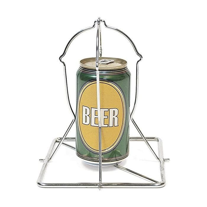 Support de poulet pliant pour canette de bière - Big Green Egg Support de poulet pliant pour canette de bière - Big Green Egg