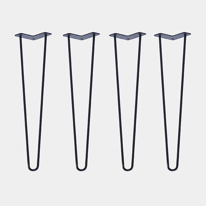 Lot de 4 - Pieds de table double fil - Modèle droit - Ø 10 mm - MOTTEZ Lot de 4 - Pieds de table double fil - Modèle droit - Ø 10 mm - MOTTEZ